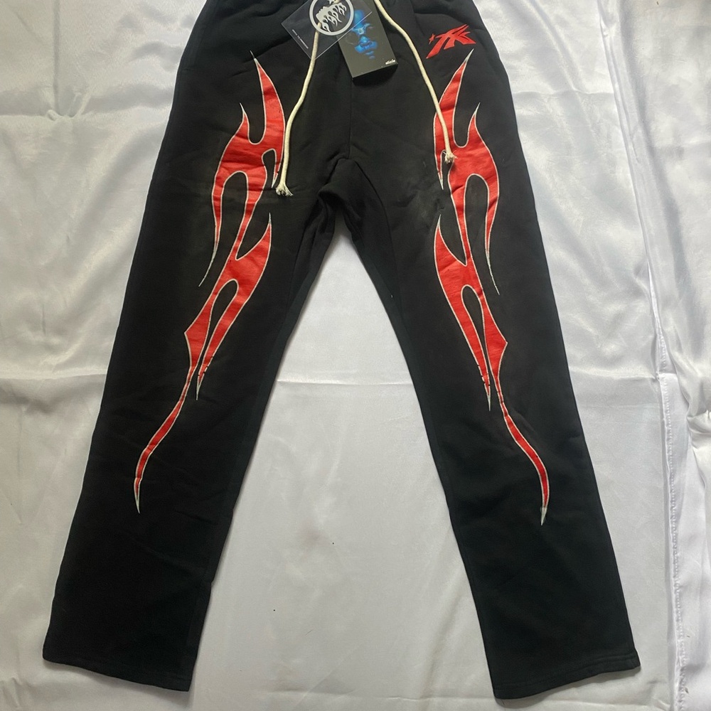 Hellstar Black and Red Flame Design
